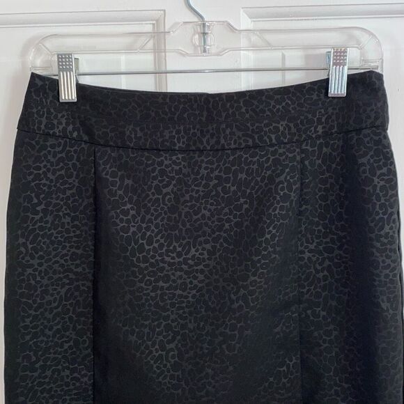 Cynthia Rowley black cheetah print mini skirt size 4 - Picture 2 of 9